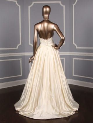 Francesca Miranda Etna Wedding Dress Back With Detachable Overskirt