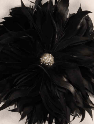 Your Dream Dress Exclusive Feathers Hair Flower Formal Headpiece Brooch