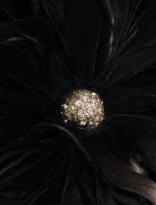 Your Dream Dress Exclusive Feathers Hair Flower Formal Headpiece Brooch crystals