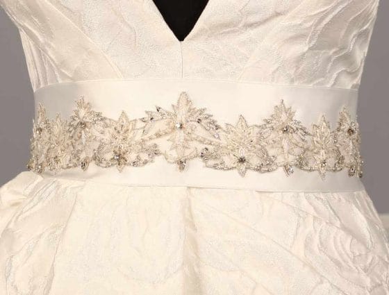B602 Embellished Bridal Sash