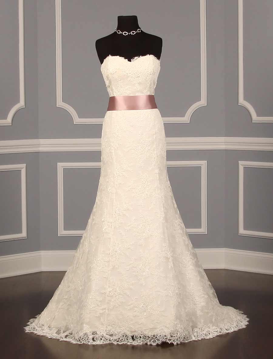 Misty Rose Double Faced Satin Ribbon Sash