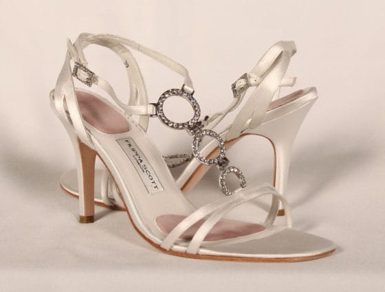 Filippa Scott Isabella White Bridal Shoes