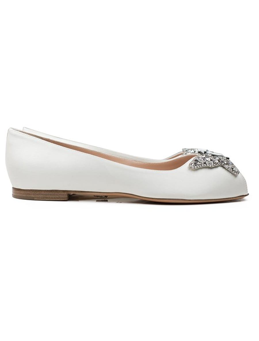 Aruna Seth Liana Bridal Shoes Crystal Satin Your Dream Dress ️