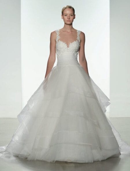 Kenneth Pool Polina K483 Wedding Dress Size 10