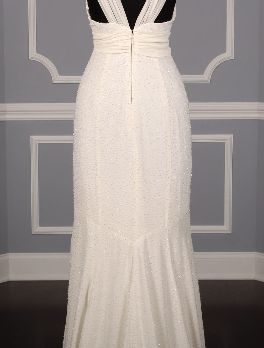 Nicole Miller Bianca MK0004 Wedding Dress Back Skirt Detail