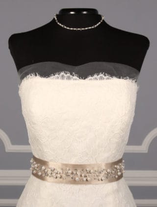 Champagne Embellished Wedding Sash