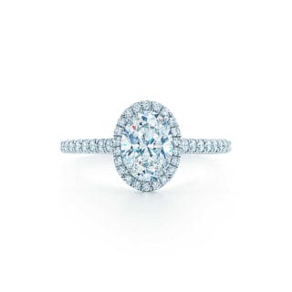 Tiffany Oval Shape Diamond Engagement Wedding Ring
