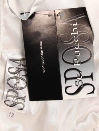 St. Pucchi Discount Wedding Dresses Valentina Z114 Interior Label Hang Tag
