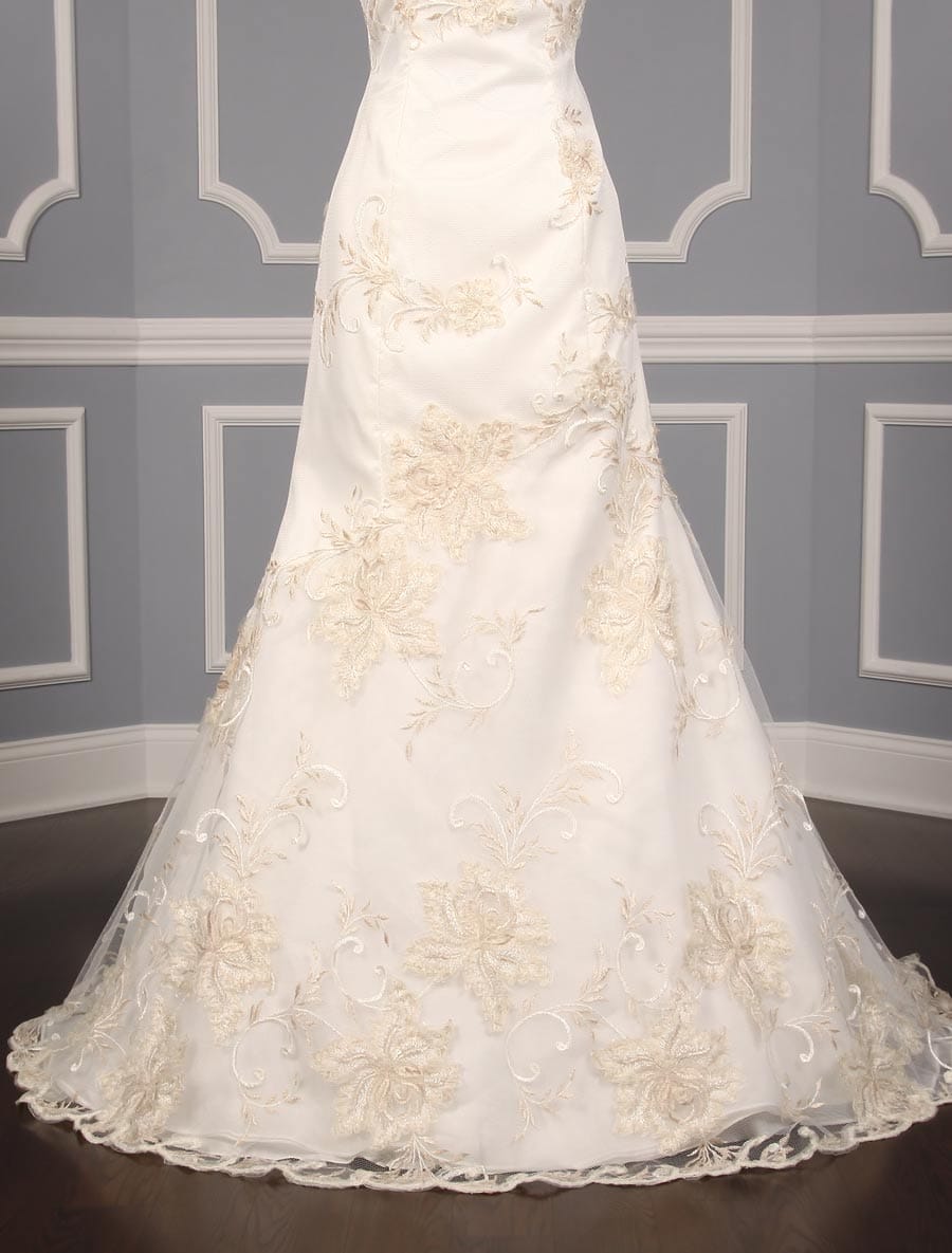 St Pucchi Wedding Dress Discounted Front Skirt