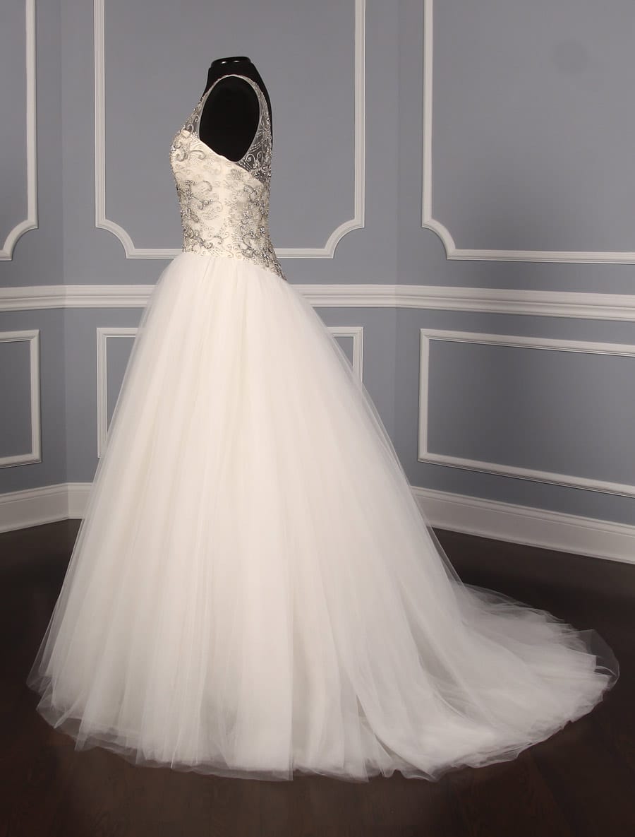 Kenneth Pool Discount Designer Wedding Dress Giada K436
