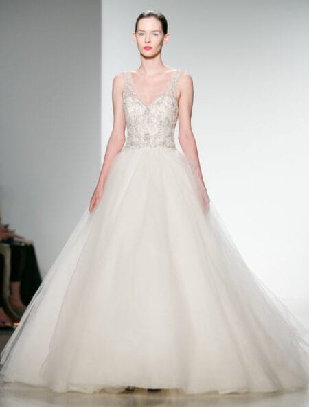 Kenneth Pool Giada K436 Wedding Dress Size 10