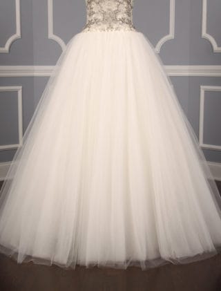 Kenneth Pool Wedding Dress Discounted Front Skirt