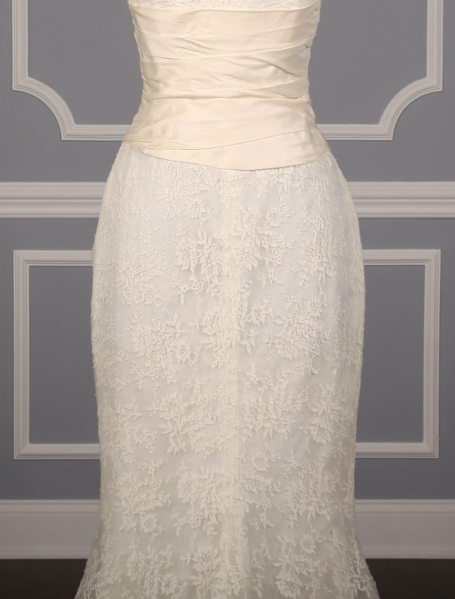 Pronovias Alcoy Wedding Dress Back Skirt Detail