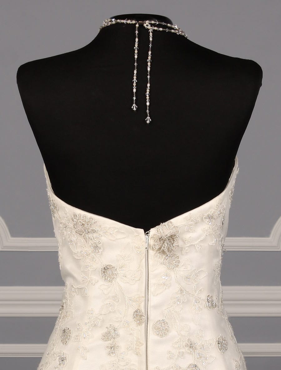 Casablanca 1988 Wedding Dress Back Bodice