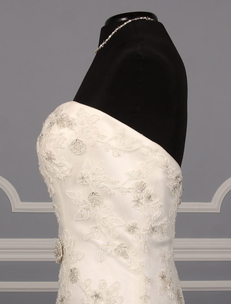 Casablanca 1988 Wedding Dress Side Bodice