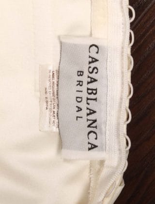 Casablanca Discount Wedding Dresses 1977 Interior Label