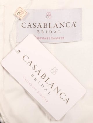 Casablanca Discount Wedding Dresses 2163 Interior Label Hang Tag