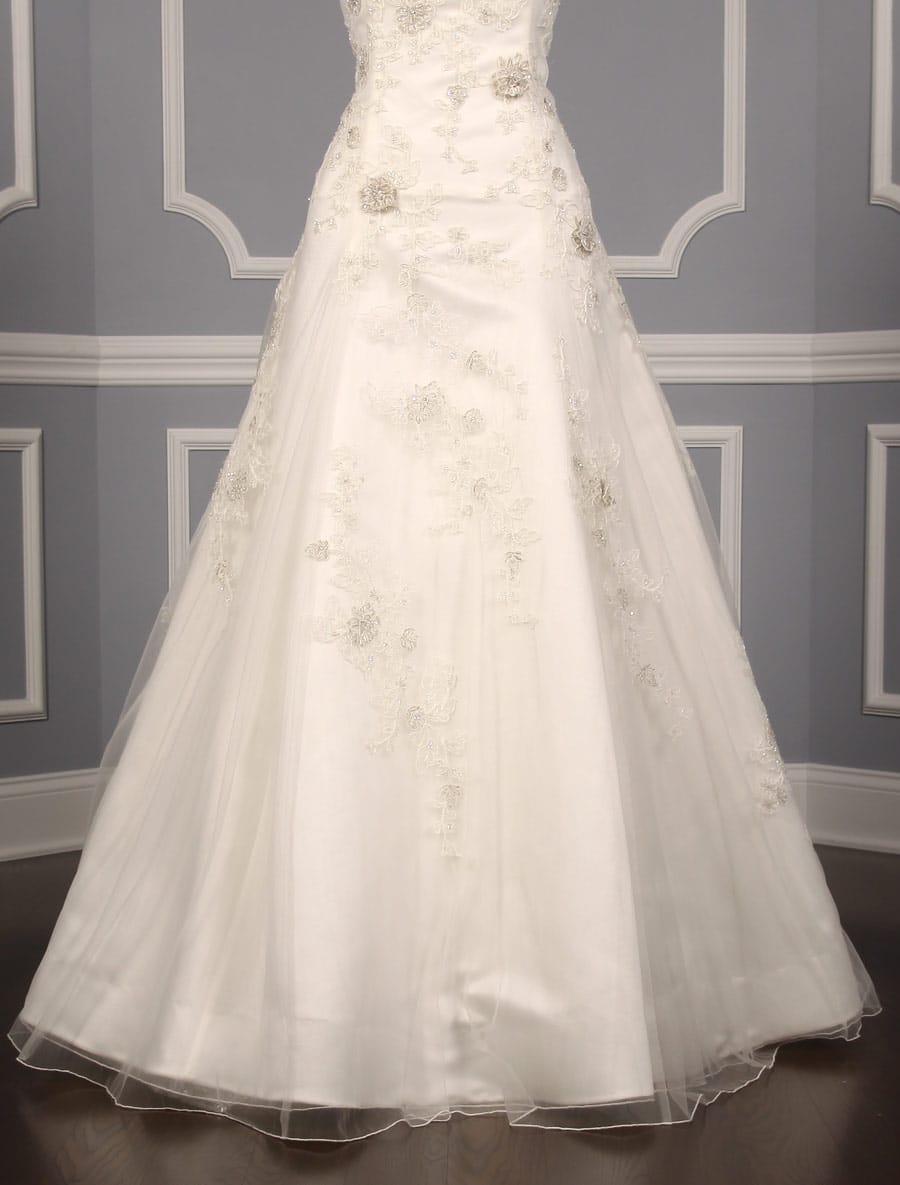 Casablanca Wedding Dress Discounted Front Skirt
