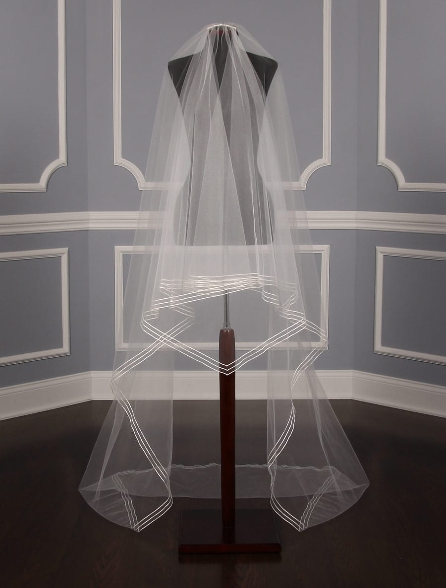 Jennifer Leigh Julianna Discount Designer Bridal Veil with Blusher
