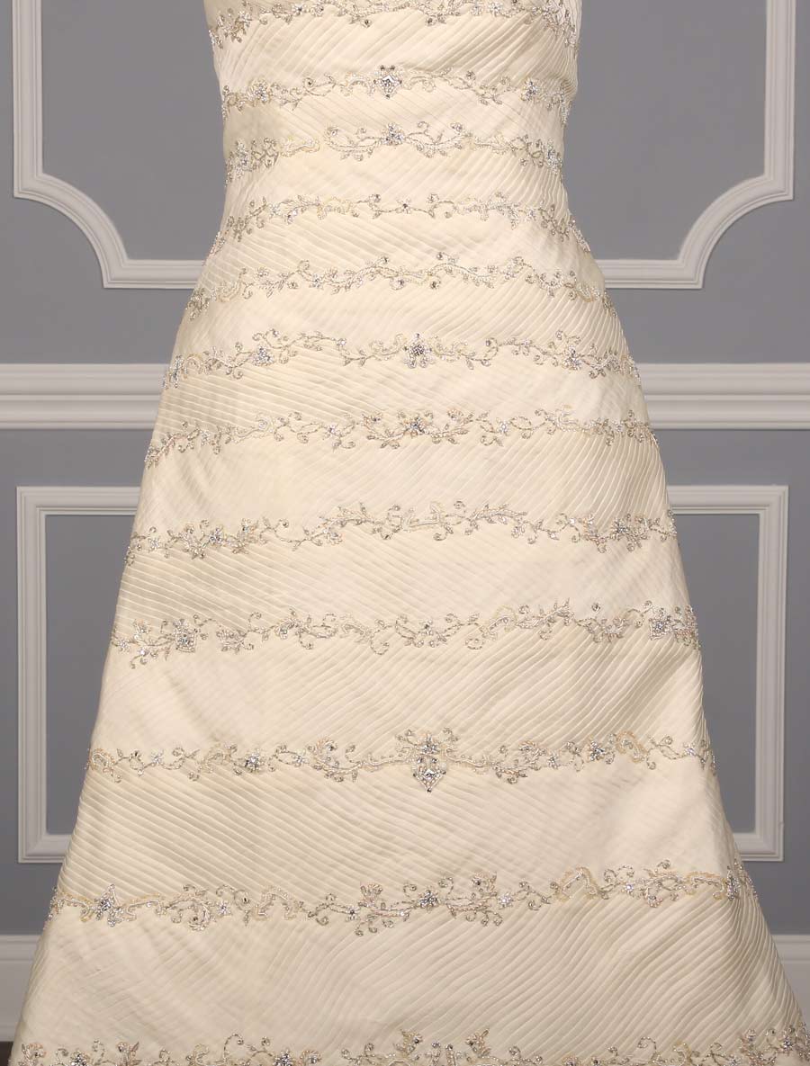 Matthew Christopher Metropolit 2803 Wedding Dress Front Skirt Detail