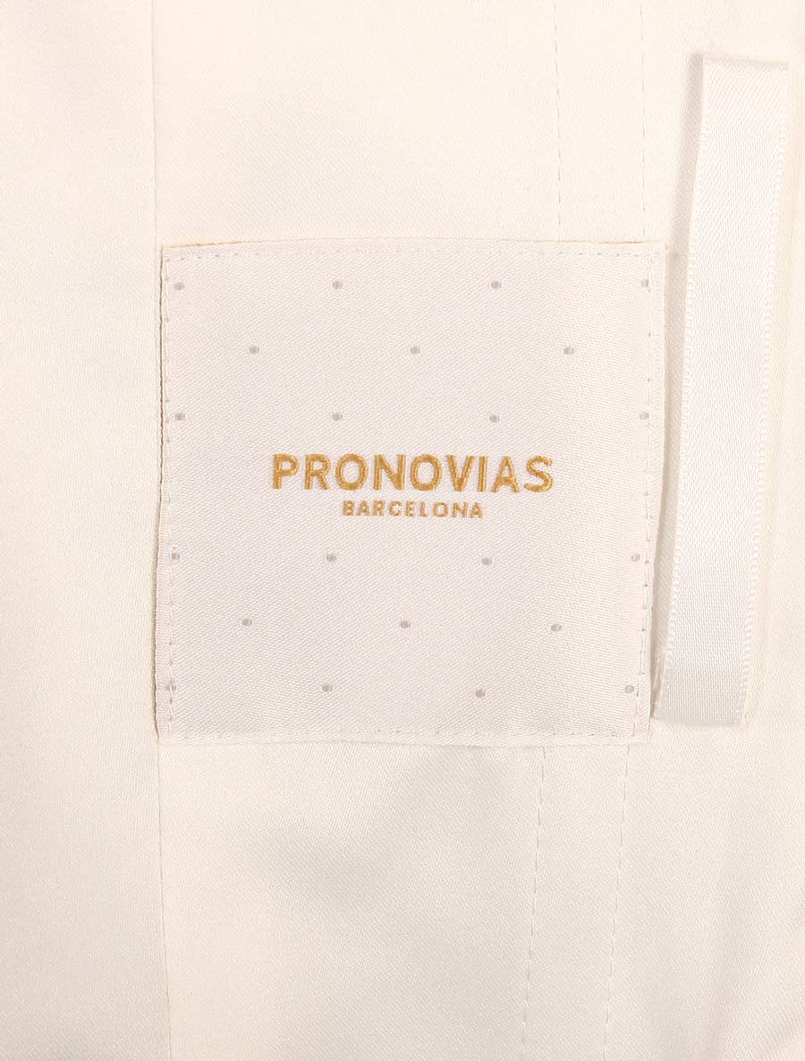Pronovias Discount Wedding Dresses Prune Interior Label