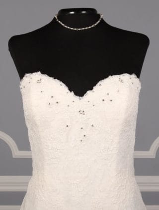Pronovias Prune Wedding Dress Front Bodice
