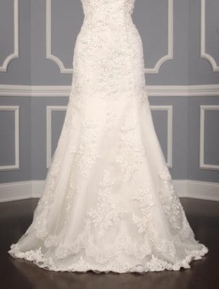 Eve of Milady Wedding Dress Discounted Front Skirt