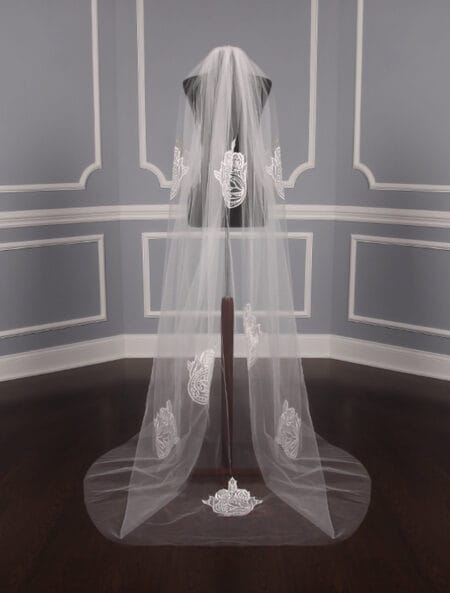 St. Pucchi M9368 Diamond White Floor Length Bridal Veil