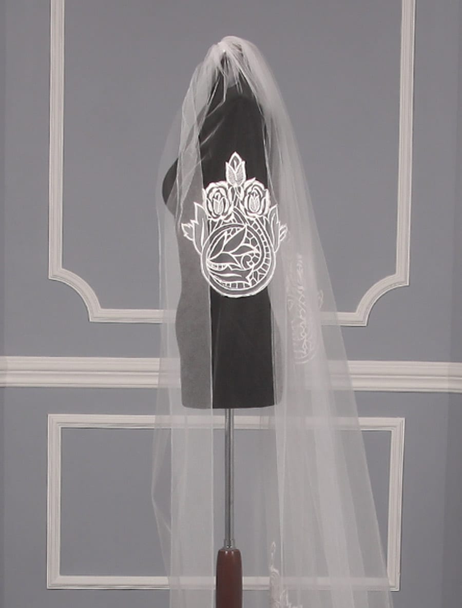 St. Pucchi M9368 Bridal Veil Diamond White Discount Designer