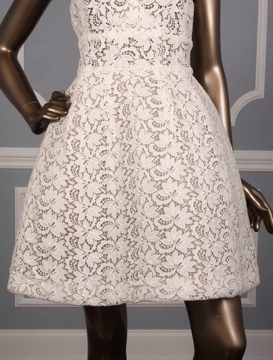 Monique Lhuillier Mavis Bridal Dress Front Skirt Above Knee