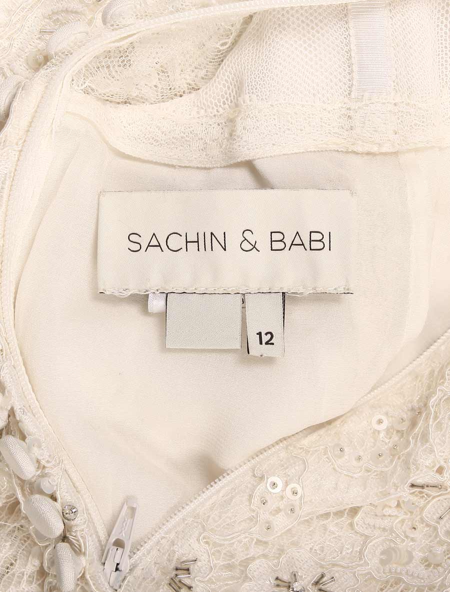 Sachin and Babi Anna Wedding Dress Label