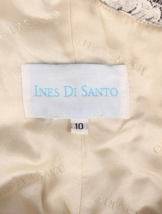 This beautiful Ines Di Santo Manye wedding dress is New!  The French Alencon Lace is absolutely amazing in person!  The lace is ivory and the taffeta lining is antique ivory, which is a warm ivory.  This Manye lace wedding gown is strapless with a sweetheart neckline, a trumpet / mermaid silhouette and a chapel train.  Such a timeless and classic style wedding gown! 