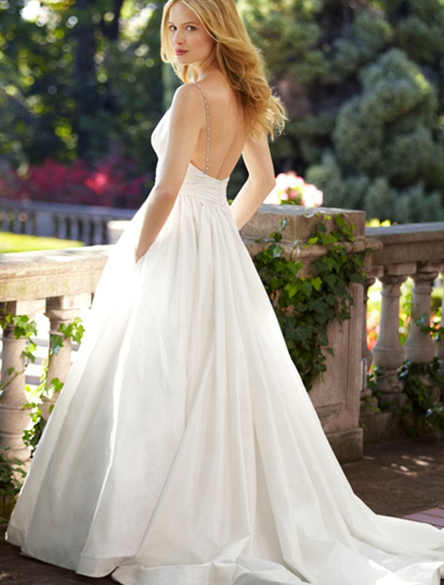 Lea-Ann Belter Madeleine Silk Wedding Dress Full Side Photo