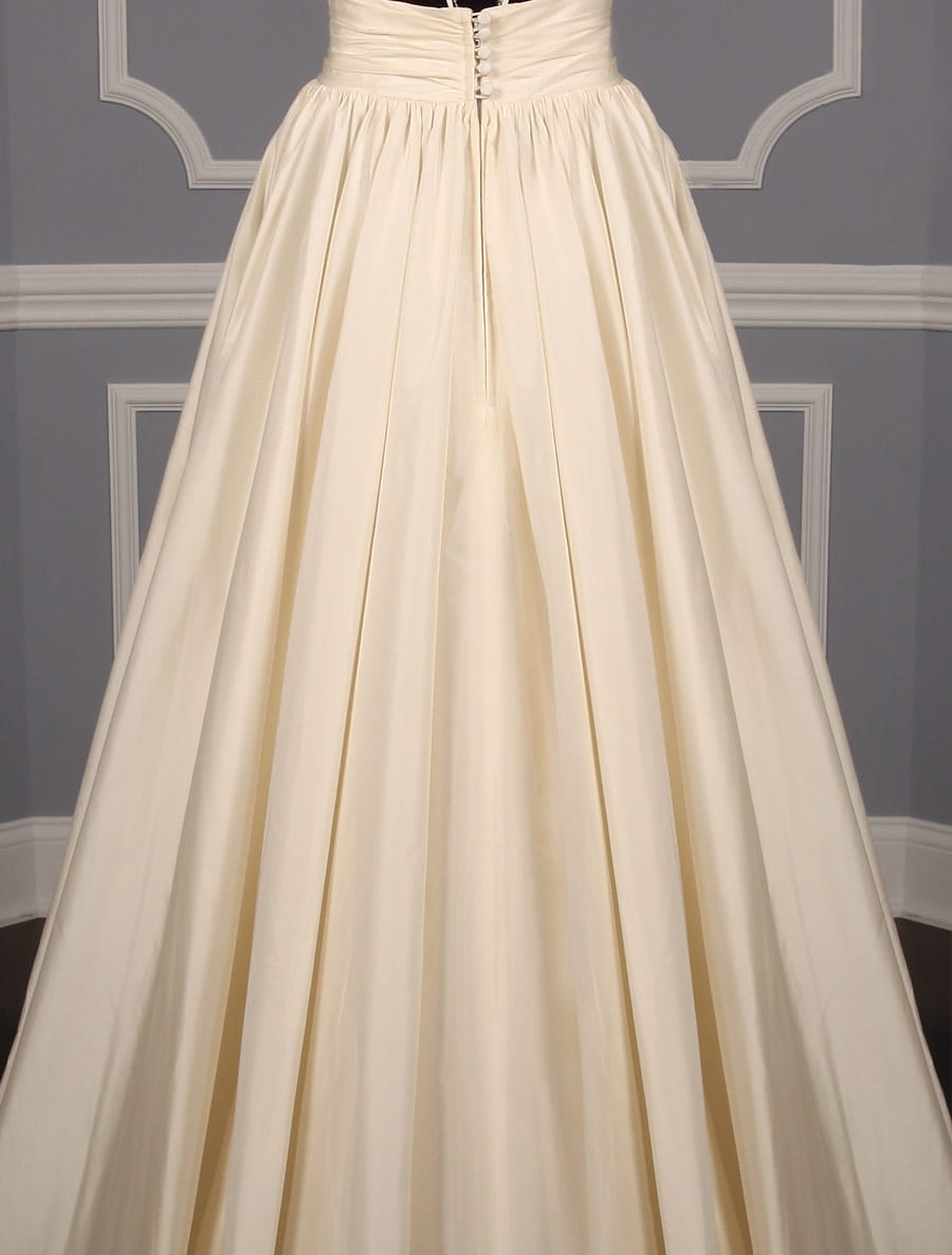 Lea Ann Belter Madeleine Wedding Dress Back Skirt Detail