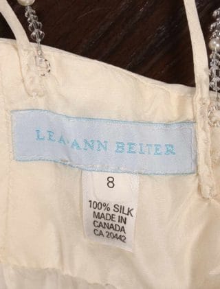 Lea Ann Belter Madeleine Wedding Dress Label
