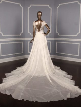 Pronovias Atelier Collection Ritmo Wedding Dress Back with Detachable Train