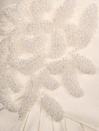 Pronovias Almata Wedding Dress Front Bodice Detail Embroidered Beads