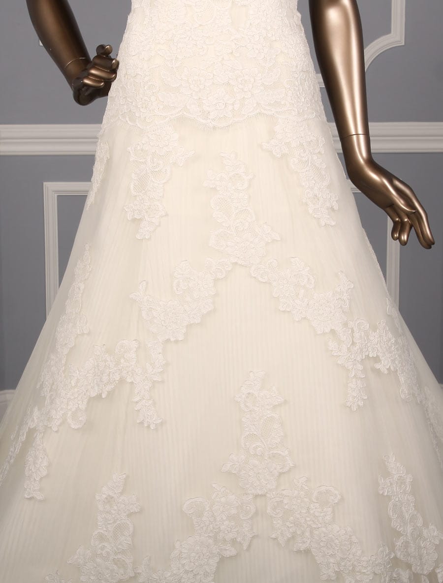 Pronovias Danesa Wedding Dress Front Skirt Detail