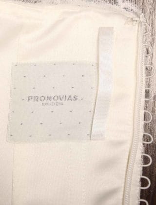 Pronovias Danesa Wedding Dress Label