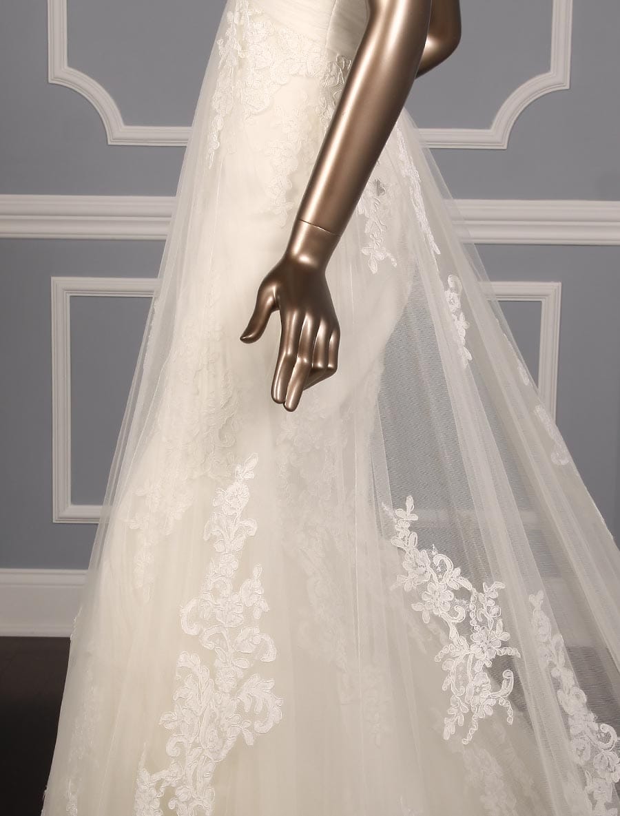 Pronovias Petunia Wedding Dress Side Skirt Detail