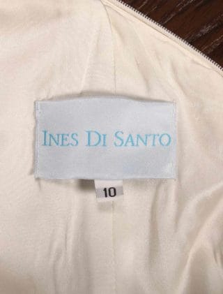 Ines Di Santo Prague Wedding Dress Label