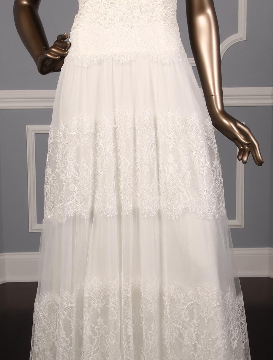 Inmaculada Garcia Shizen Wedding Dress Front Skirt Detail