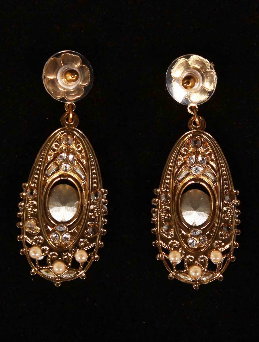 Maria Elena E 543-G Bridal Earrings Back