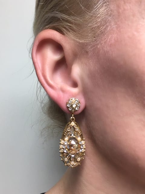 Maria Elena Earrings E 543-G Antique Gold