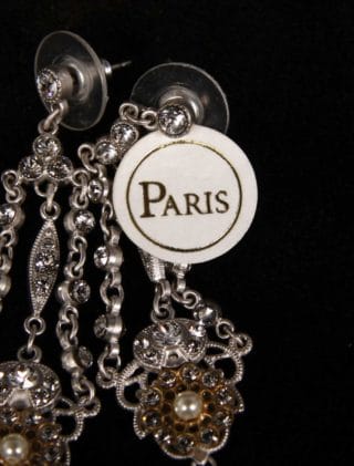 Paris Morning Glow Bridal Earrings Hang Tag