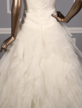 Pronovias Dorado Wedding Dress Back Skirt Detail
