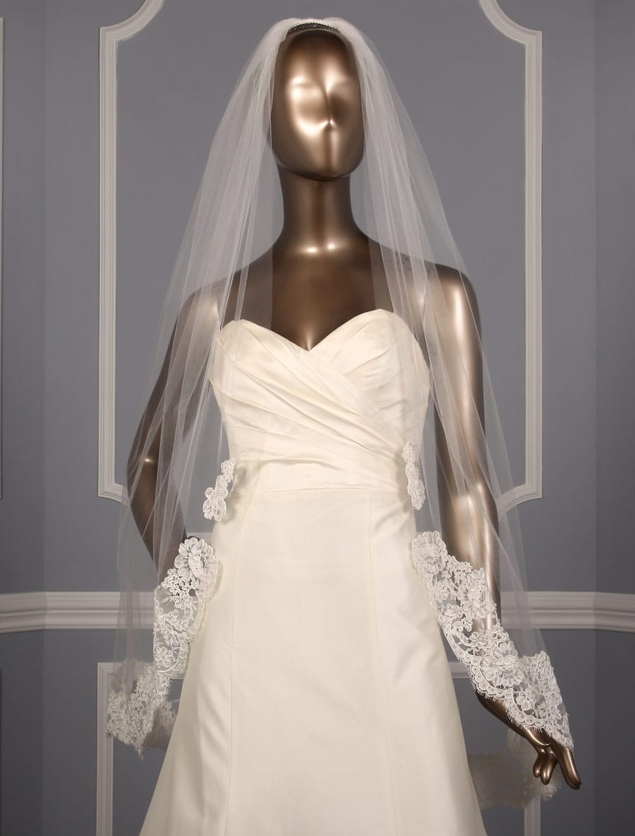 Toni Federici Courtney 10-730 45 Inch Diamond White Bridal Veil