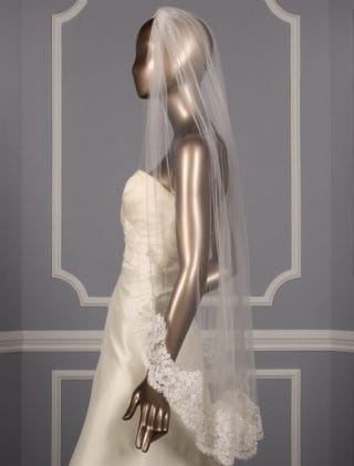 Toni Federici Courtney 10-730 Diamond White Bridal Veil