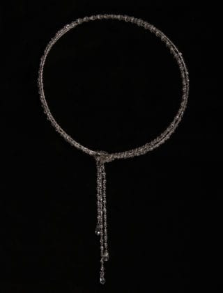 Paris Double Circle Wedding Headpiece