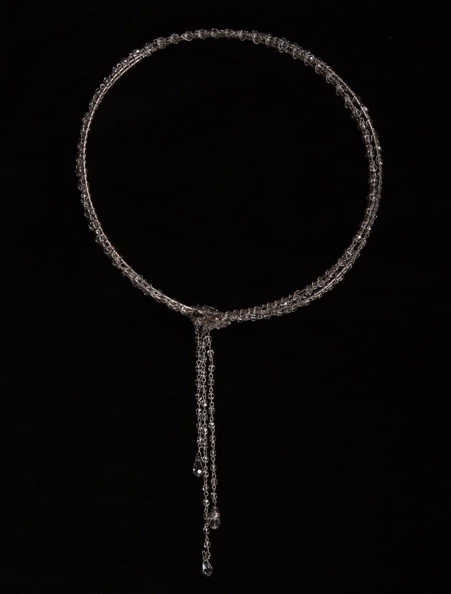 Paris Double Circle Wedding Headpiece